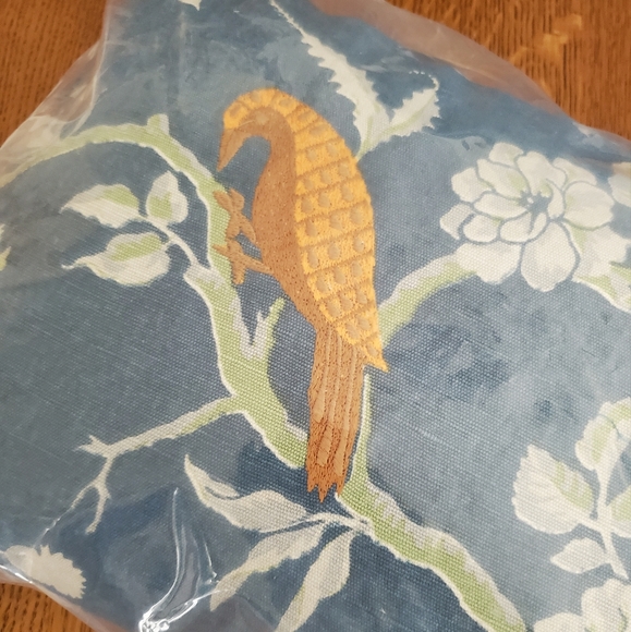Anthropologie Tassled Perla Bird Pillow - Turquoise - Picture 11 of 14